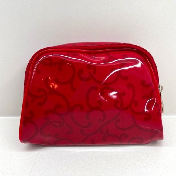Lancome Red Patent Cosmetic Bag - Picture 1 of 7